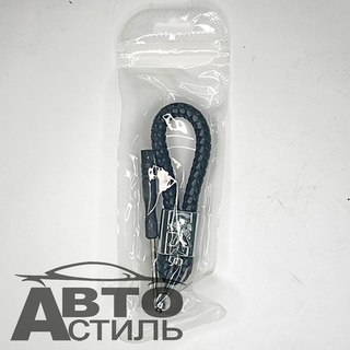 Брелок для ключей Кожа искуст ПЛЕТЕНКА  ПЕЖО\Peugeot с отверткой X103-PG (в уп)