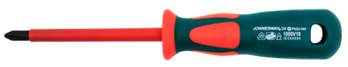 DV13P2100 Отвертка стержневая крестовая диэлектрическая, PH2х100 мм