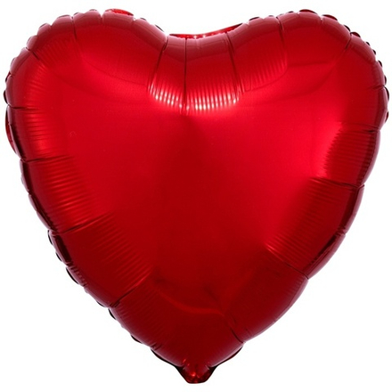 Шар Anagram Сердце 18" красный #10584