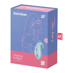 Вибростимулятор клитора Satisfyer Dipping Delight, голубой