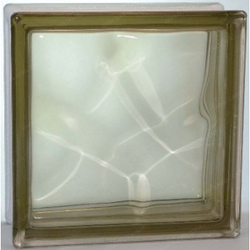 Купить Стеклоблок коричневый  окраска в массе Vitrablok  19x19x8