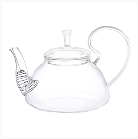 Чайник 1000 мл, термостойкое стекло P.L.