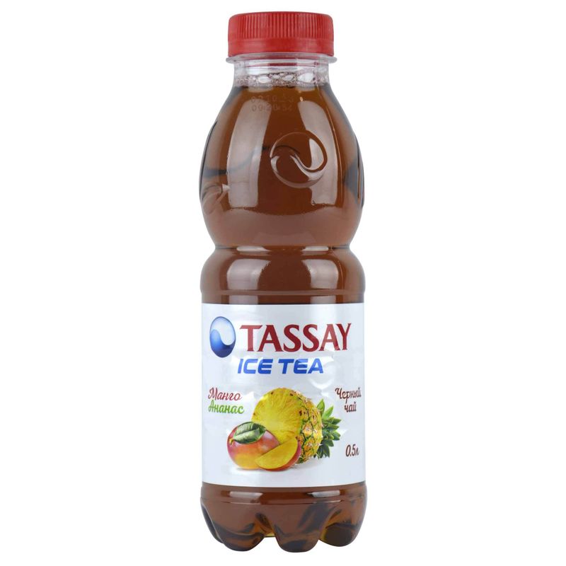 Чай TASSAY ICE TEA черный Манго и Ананас 0,5 л/бут 12 бут/кор