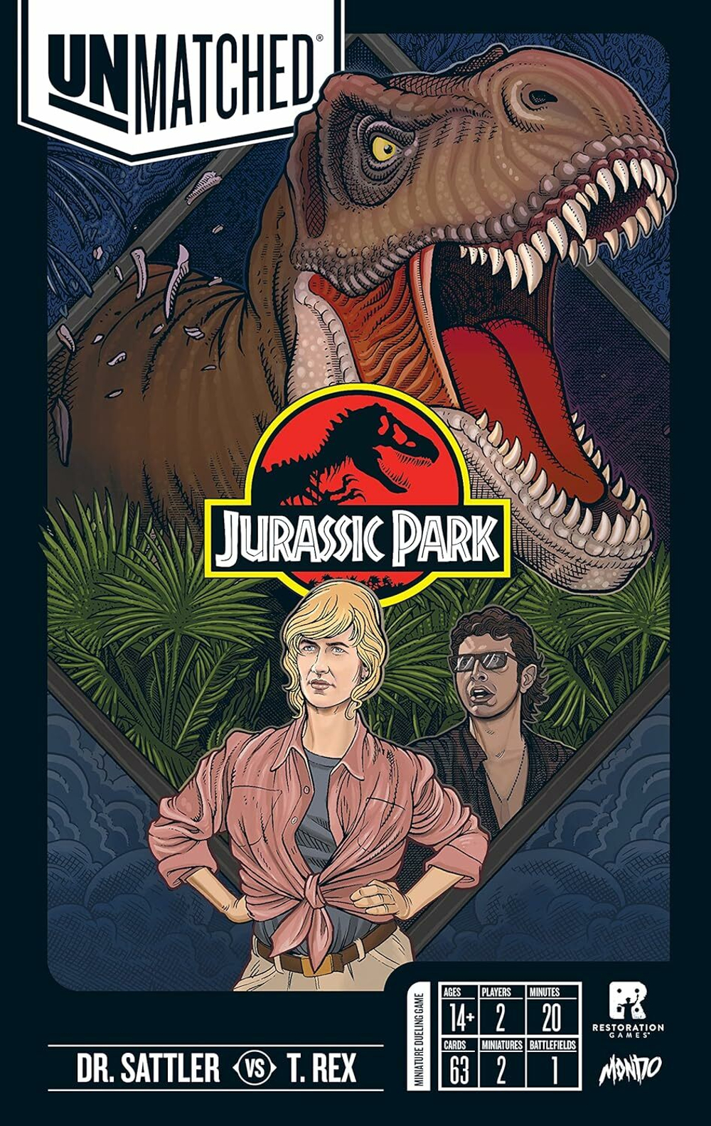 Unmatched Jurassic Park. Dr. Sattler vs T. Rex (русские правила прилагаются)