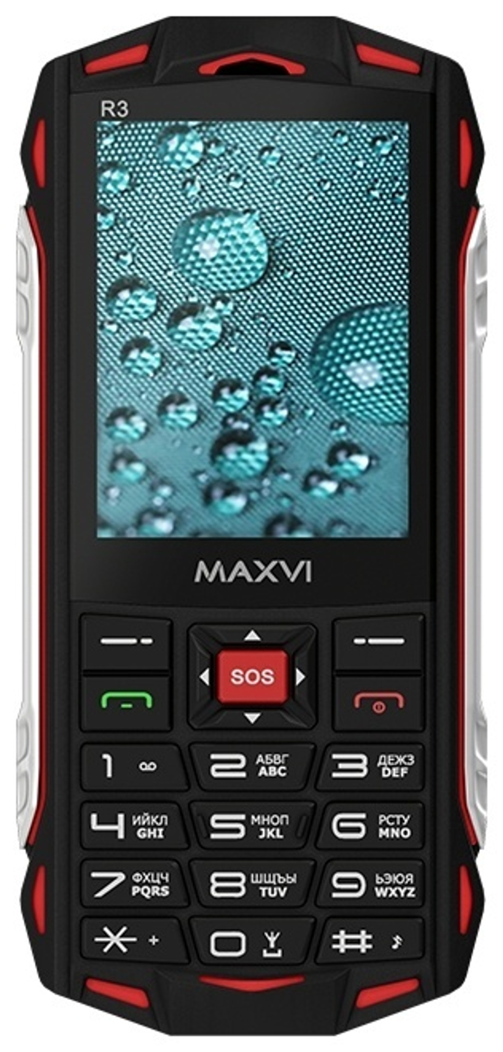 Мобильный телефон MAXVI R3 красный