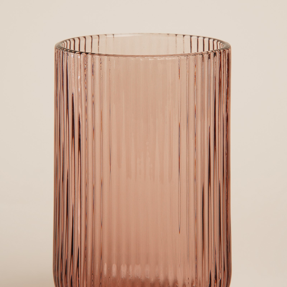 Набор стаканов 6 шт "Модерн" 400 мл, 8х13 см, круглое дно, цвет розовый