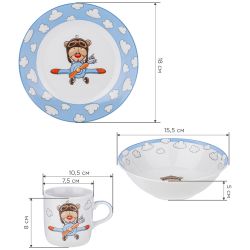 НАБОР ПОСУДЫ LEFARD 3 ПРЕДМЕТА (КОР=8НАБ)