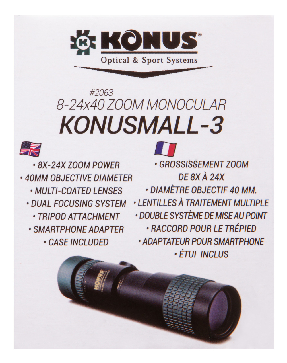 Монокуляр Konus Konusmall-3 8–24x40