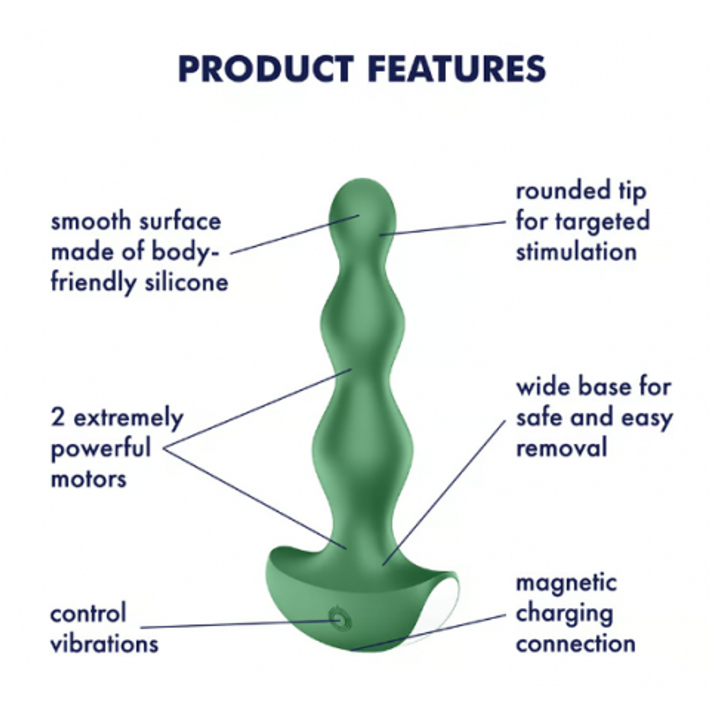 Виброплаг Satisfyer Lolli-Plug 2 зеленый