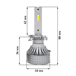 Светодиодные автомобильные LED лампы TaKiMi Soki H1 5500K 12/24V