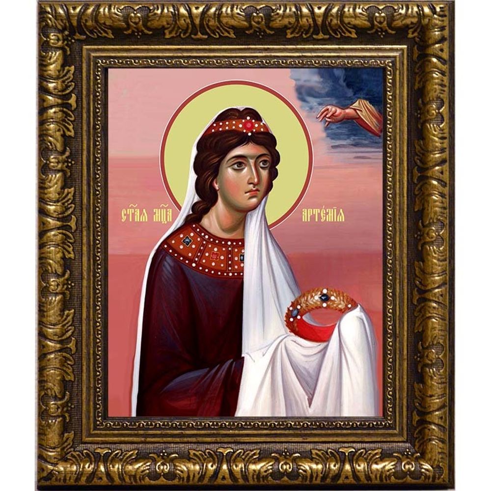 Артемия Римская мученица, царевна. Икона на холсте.