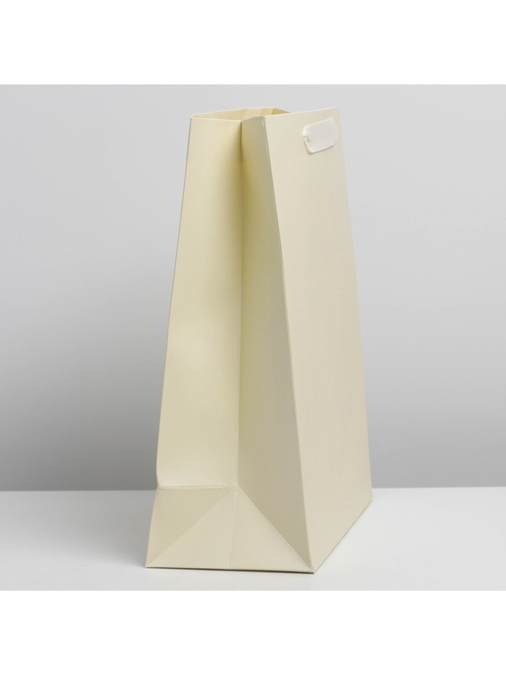 Пакет подарочный ламинированный, упаковка, «Молочный», M 26 х 30 х 9 см.