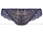 Трусики-слипы Scarlet из кружевного полотна (Размер: 36) (Цвет: темно-синий)