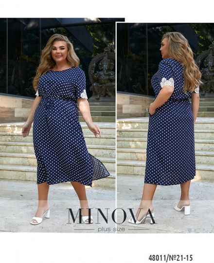 Платье 21-15-Синий Minova Фото 1