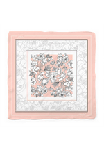 8336 Платок женский (персиковый принт)