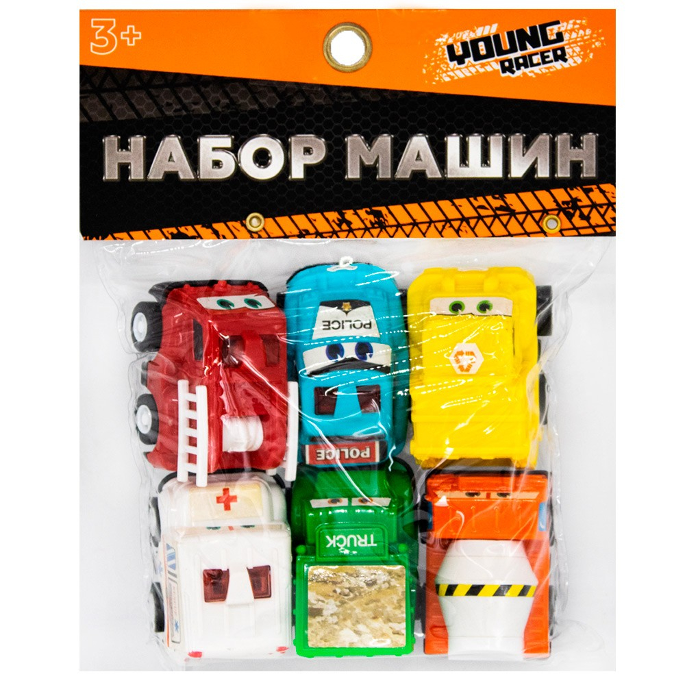 Набор машин Young Racer MK2835-6 Городская техника в пак./ОЗОН