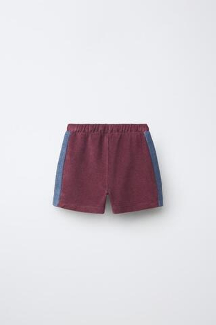 ZARA ШОРТЫ ИЗ МАХРОВОЙ ТКАНИ, ЛИЛОВЫЙ