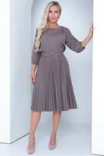 Платье Идеальный силуэт (гофре, латте) Diolche (Акция)