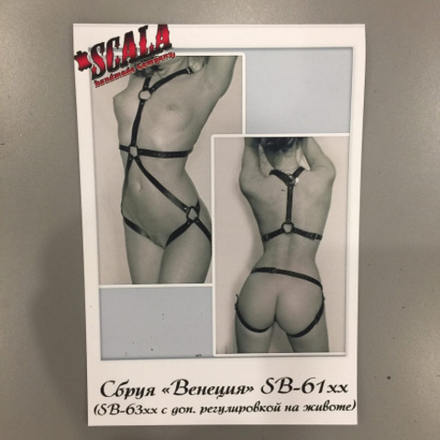 Сбруя "Венеция-4" 20 мм коричневая