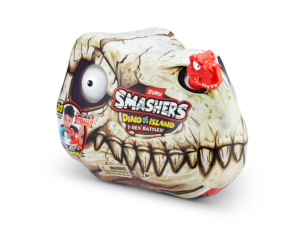 Игровой набор ZURU Smashers T-Rex Battle мини – сюрприз в яйце с динозавром