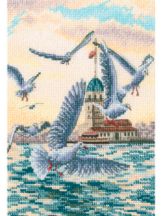 "Со вкусом соли,ветра и солнца"-M851  вышивка