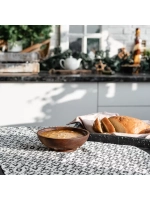 Тарелка деревянная глубокая из кедра 17 см