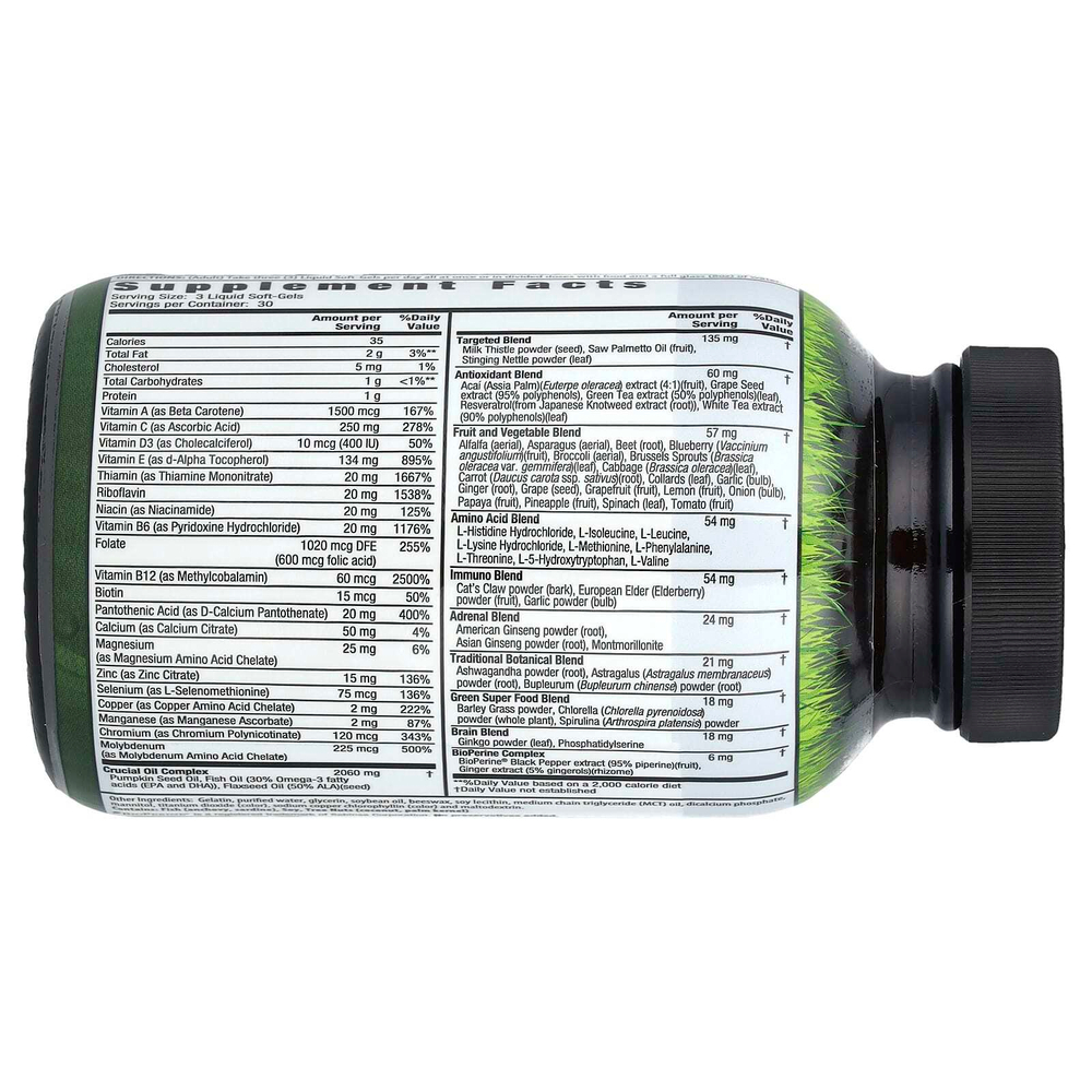 Irwin Naturals, Men's Living Green Liquid-Gel Multi®, 90 мягких таблеток