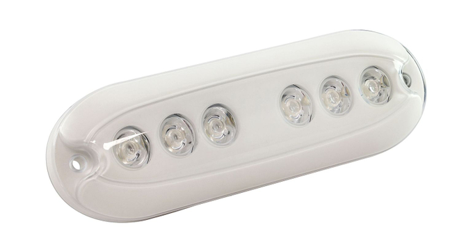 Подводный огонь B12W синий, 10w, АкваИДЕЯ / AquaIDEA