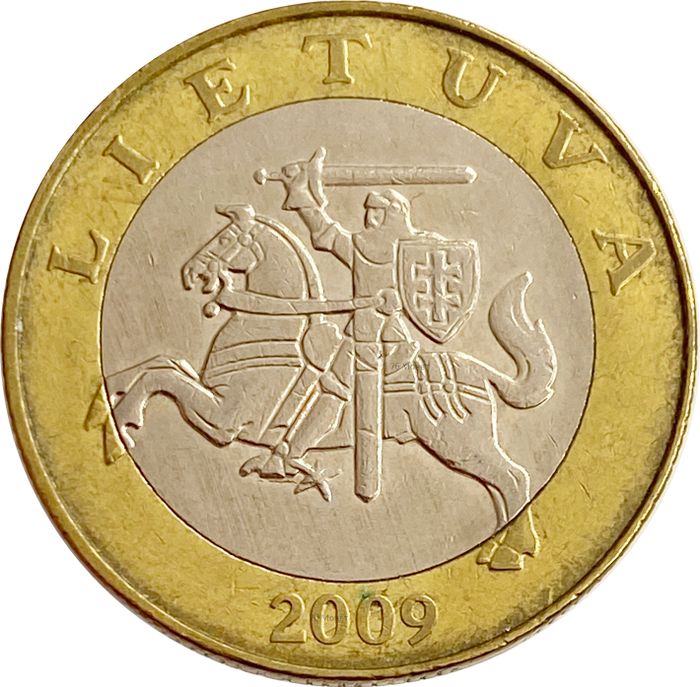 2 лита 2009 Литва XF