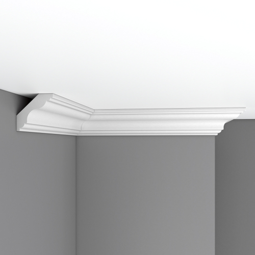 Плинтус потолочный гладкий Decomaster DP-339A 75х70х2400мм