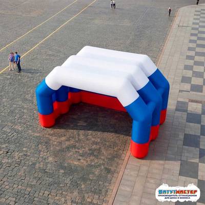 Надувная сцена для праздника «Русская душа», 5×3,5×3,5 м