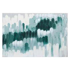 Панно декоративное с ручной росписью by feel, 120х80 см, индиго