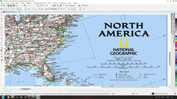 NORT AMERICA 100 см на 100 см , бэклит