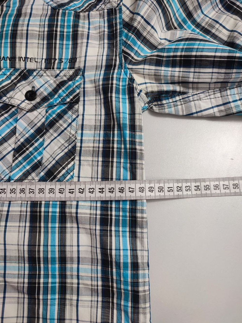 Рубашка Jack & Jones в клетку 44 размер