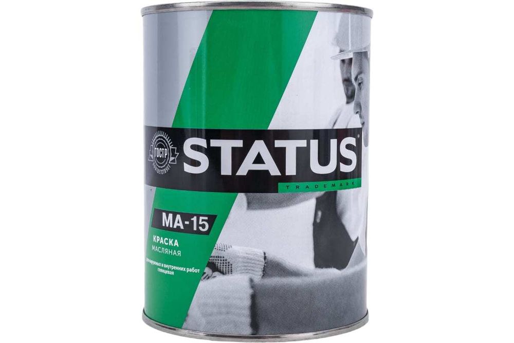 Краска МА-15 0,8кг STATUS Радуга  белая