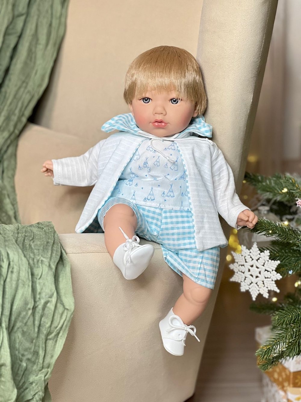 Кукла Marina and Pau 45 cм TEO мягконабивная в пакете (M815K)