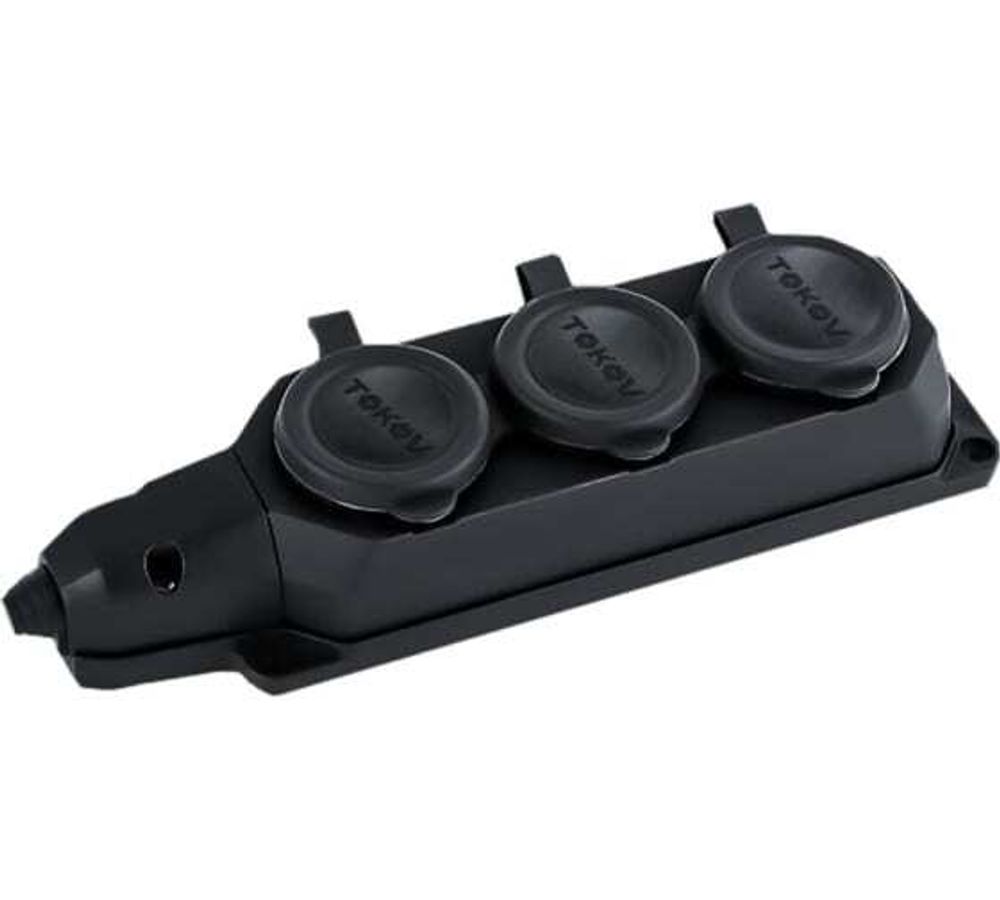 Колодка удлинителя 3-м 16А с заземл. каучук TOKOV ELECTRIC TKE-C05-KK3-Z