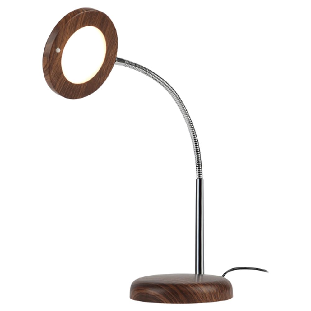 Настольный светильник ЭРА NLED-436-8W-WOOD светодиодный дерево | Светодиодные настольные лампы