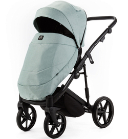 Детская коляска Adamex Mobi New 2 в 1 MN-TK27 TIP (СЕРО-ЗЕЛЕНЫЙ)
