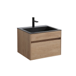 Тумба под раковину Vincea Chiara 600 подвесная, 1 выкатной ящик soft-close, N.Oak