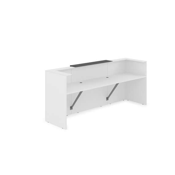 1КР-КЛ.201.1 Комплект Ресепшн с фартуком HPL (2654*749*1149) (с подсветкой)