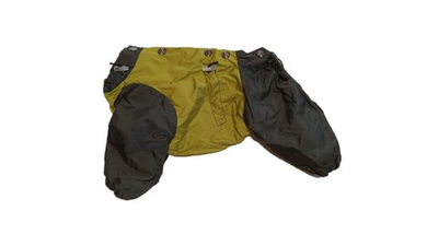 Комбинезон,  утепленный байкой 19 девочка (обхват груди 34 - 39) темно салатовый - хаки