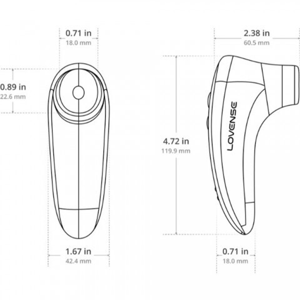 Вакуумно-волновой стимулятор клитора Tenera 2 от Lovense (управление через приложение)