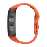 Спортивный ремешок-чехол Aulumu A01 Carbon Fiber Cover для Apple Watch Ultra 2–3 Полупрозрачный поликарбонатный чехол с накладкой из углеродного волокна и водостойкий ремешок в футуристическом стиле из фторэластомера с алюминиевой застёжкой pin-and-tuck.