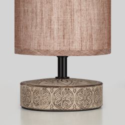 Настольная лампа Rivoli Eleanor 7070-502 1 * Е14 40 Вт керамика кофейная | Rivoli