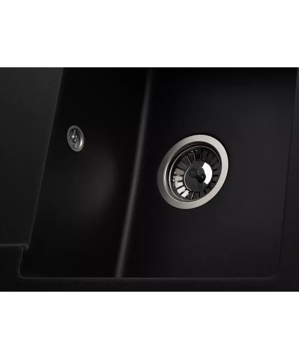 Кухонная мойка Kuppersberg MODENA 1B1D BLACK METALLIC фото 3