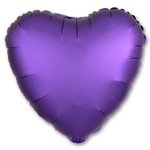 Шар фольгированный Сердце 45 см (Фиолетовый)