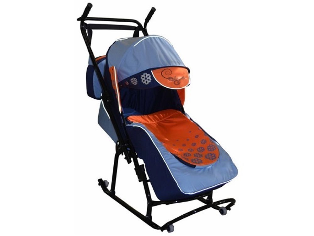 Санки-коляска "Скользяшки" "Вьюга-8-Р1"