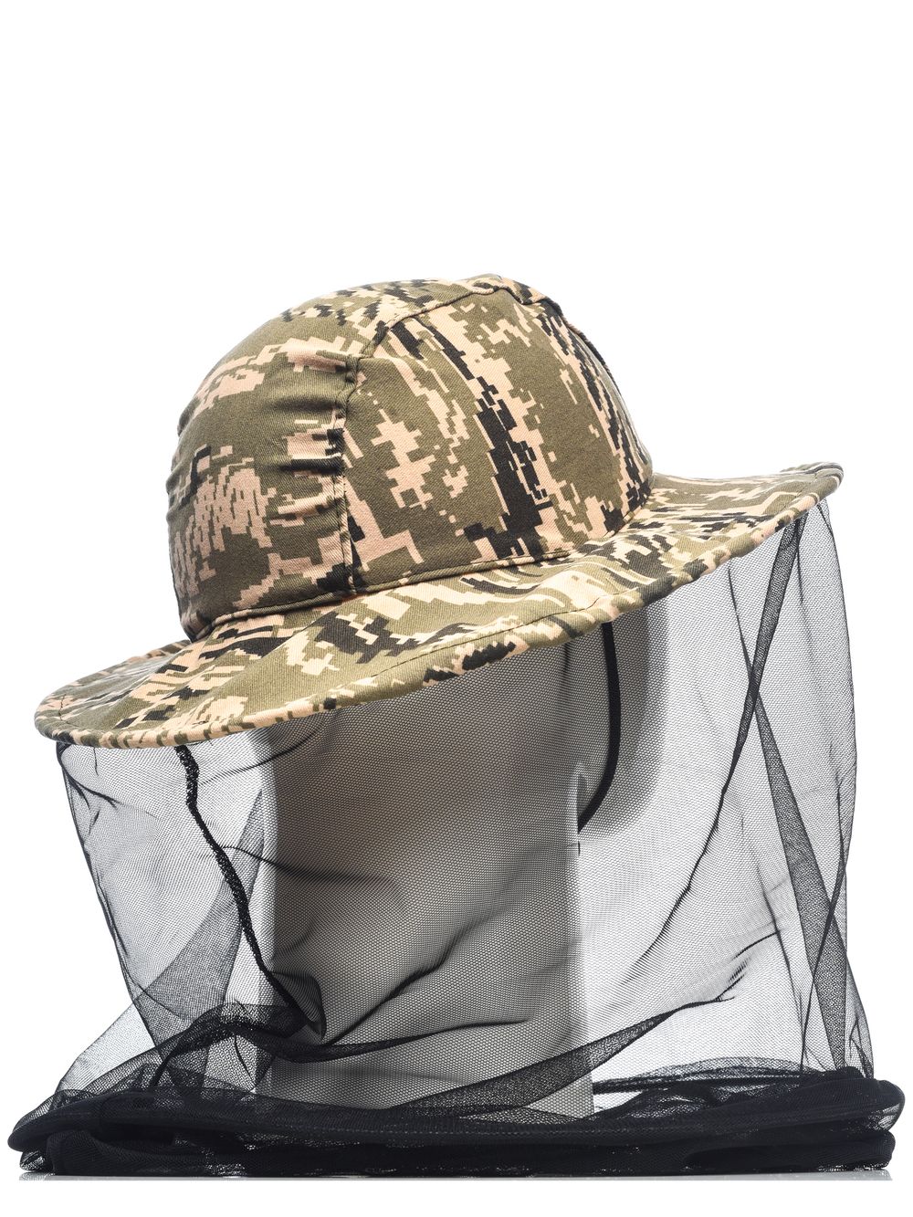 Панама-накомарник с кольцом Антигнус ткань Смесовая цвет Серый легион