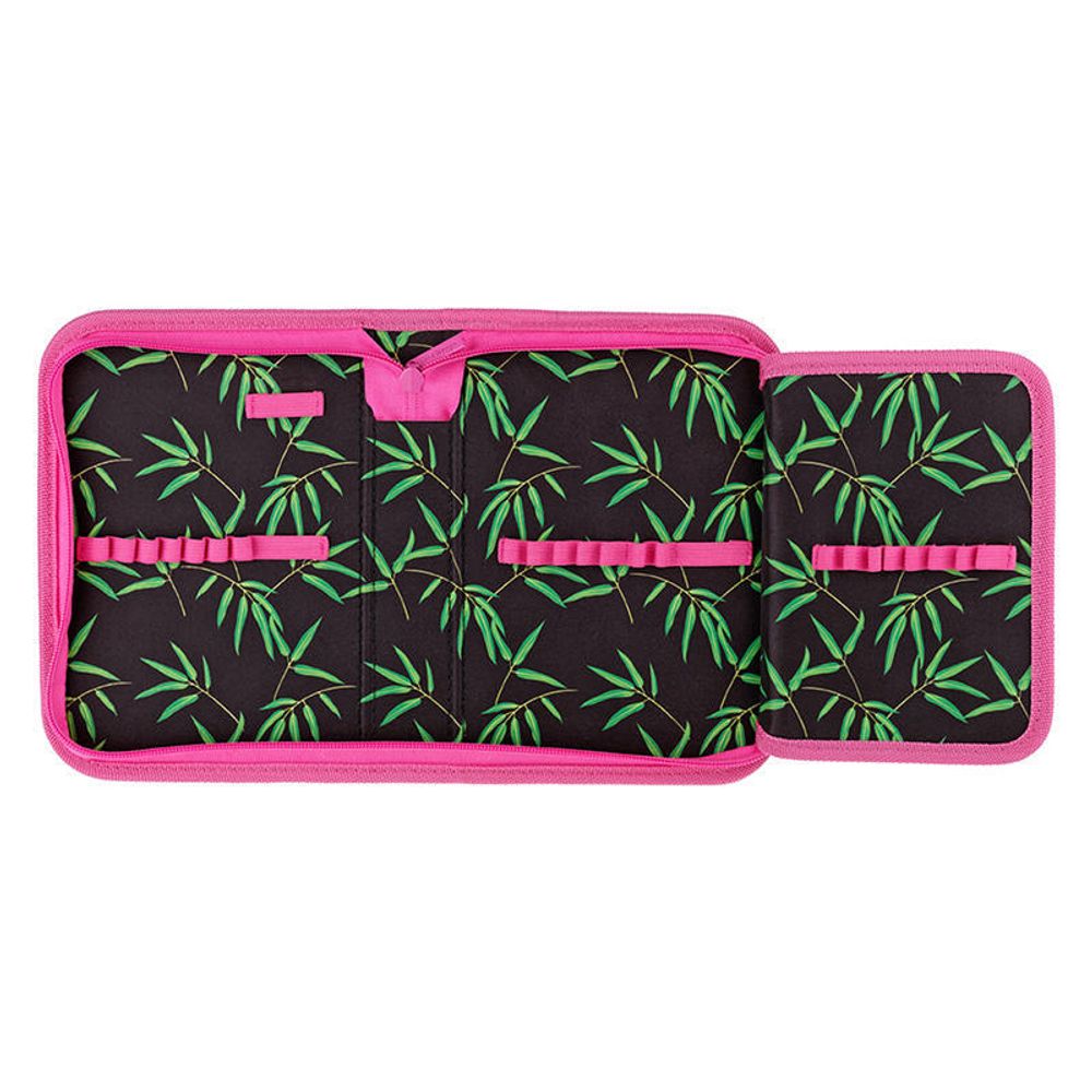 Пенал 1 отделение 200*140*40 Berlingo Lovely panda, откидная планка, полиэстер